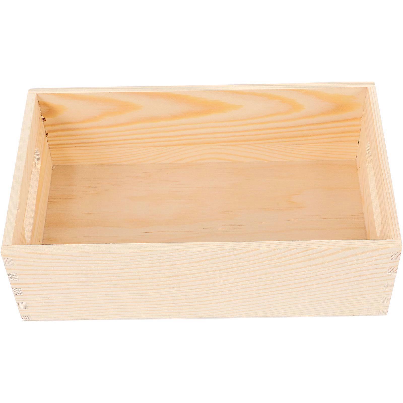 Solid Wood Tool Box for Storage Use Small Multi-Use Case Desktop Organizer