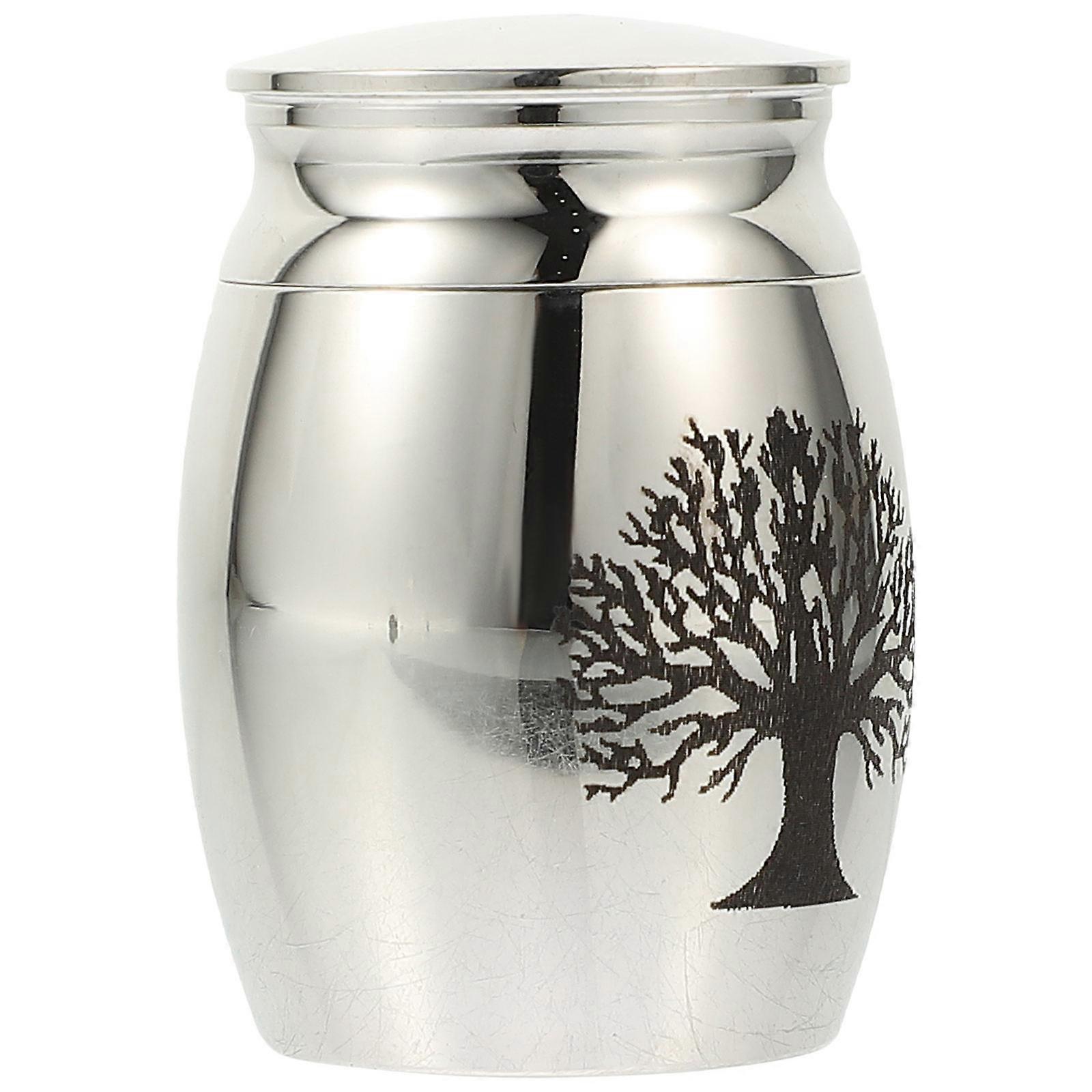 Bone Ash Container Stainless Steel Urn for Storage 1Pcs Ash Jar