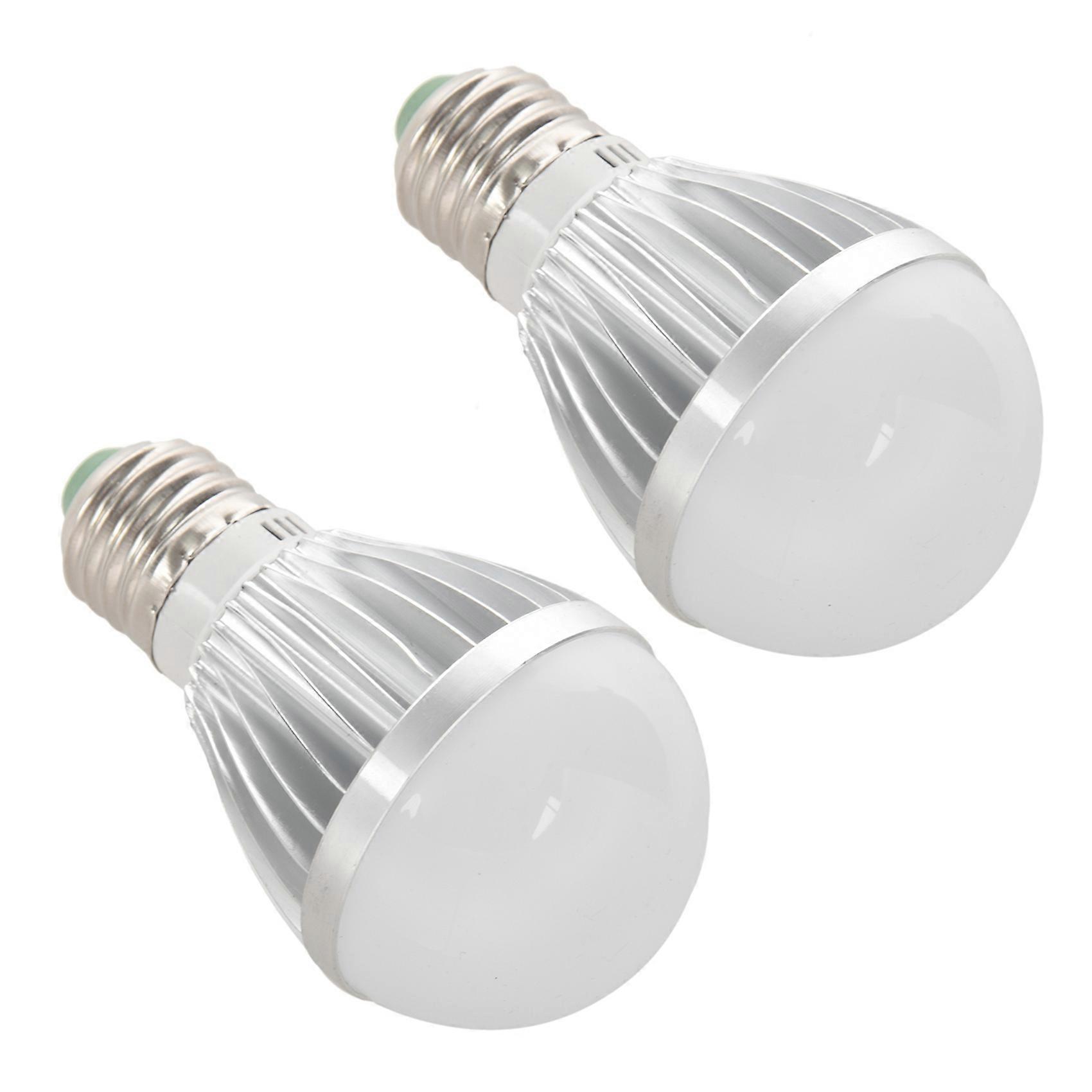 2X E27 5W 12V High-Power White Light Bulb