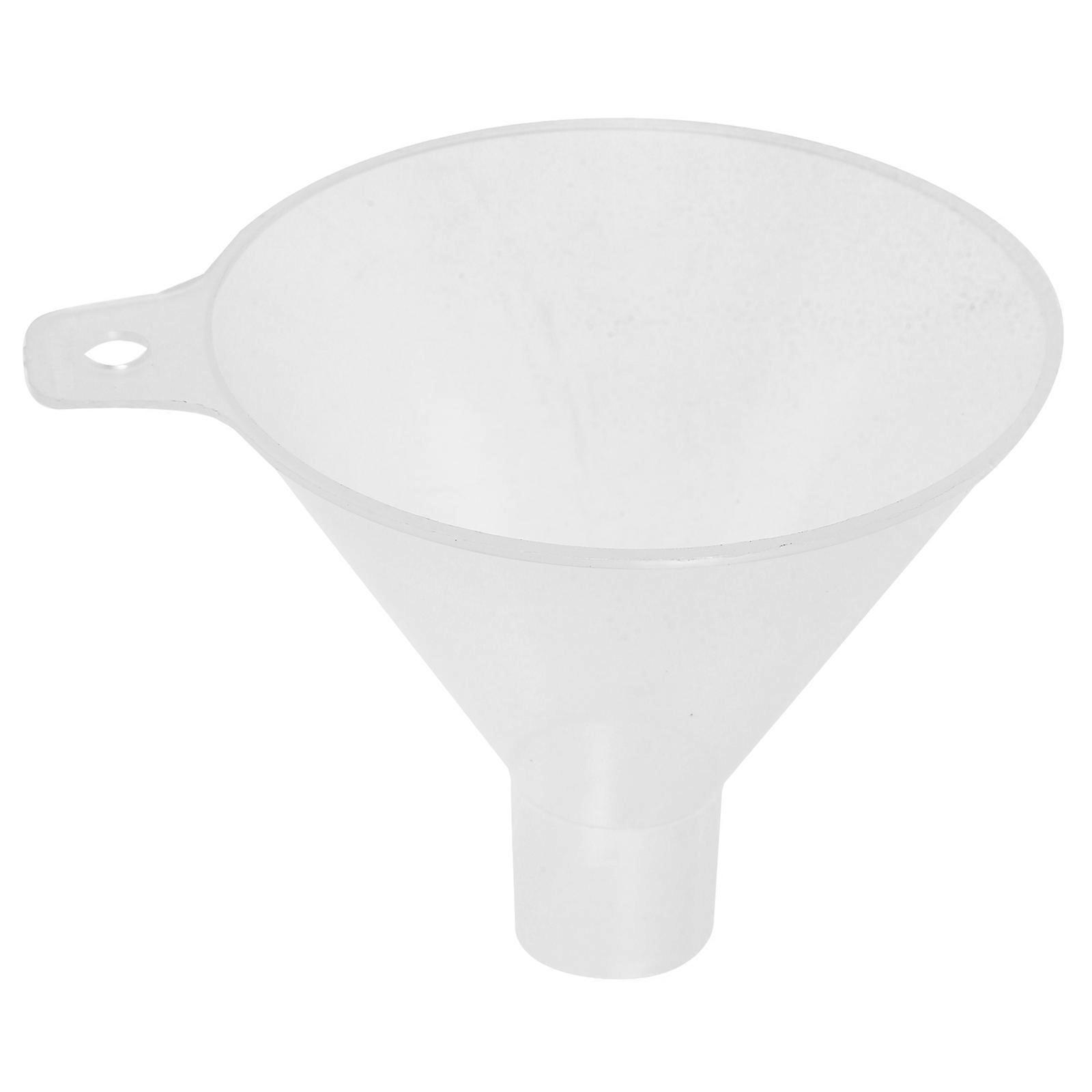 Plastic Funnel for Laboratory Use Adding Powder Reagents Transparent