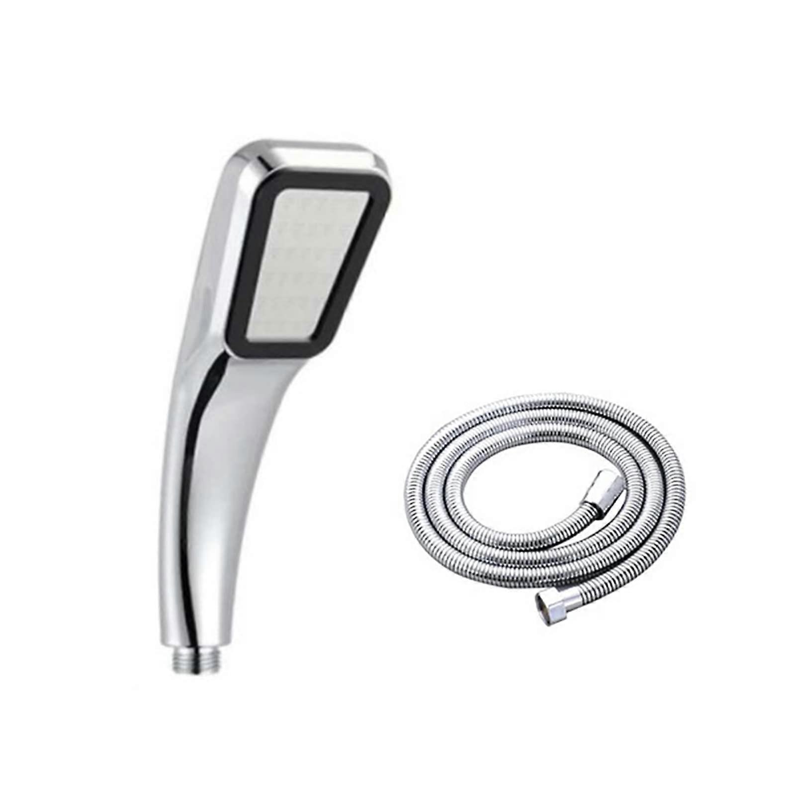 Pressure Handheld Shower Head with 1.5m Hose, Water Saving ABS Bathroom Accessory