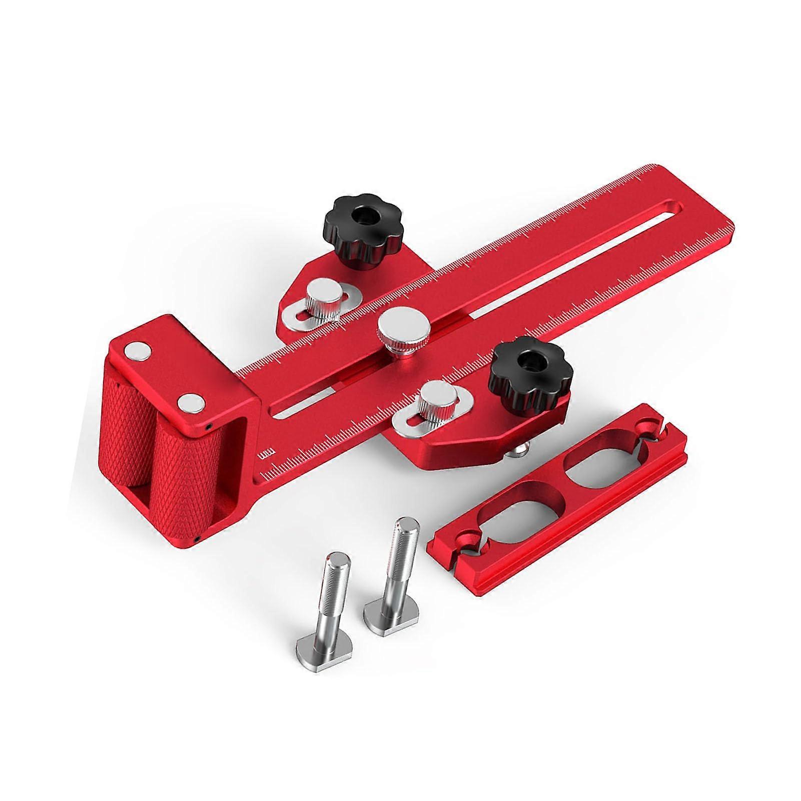 Table Saw Jig Thin Rip Jig with Reversible Miter Clamp, CNC Durable, Adjustable Precision Cutting