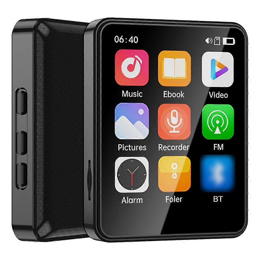 2.4 Inch Full Touch Screen MP3 MP4 Player Bluetooth 5.0 Builtin Speaker TF Card Ebook Reader 32GB Video Playback