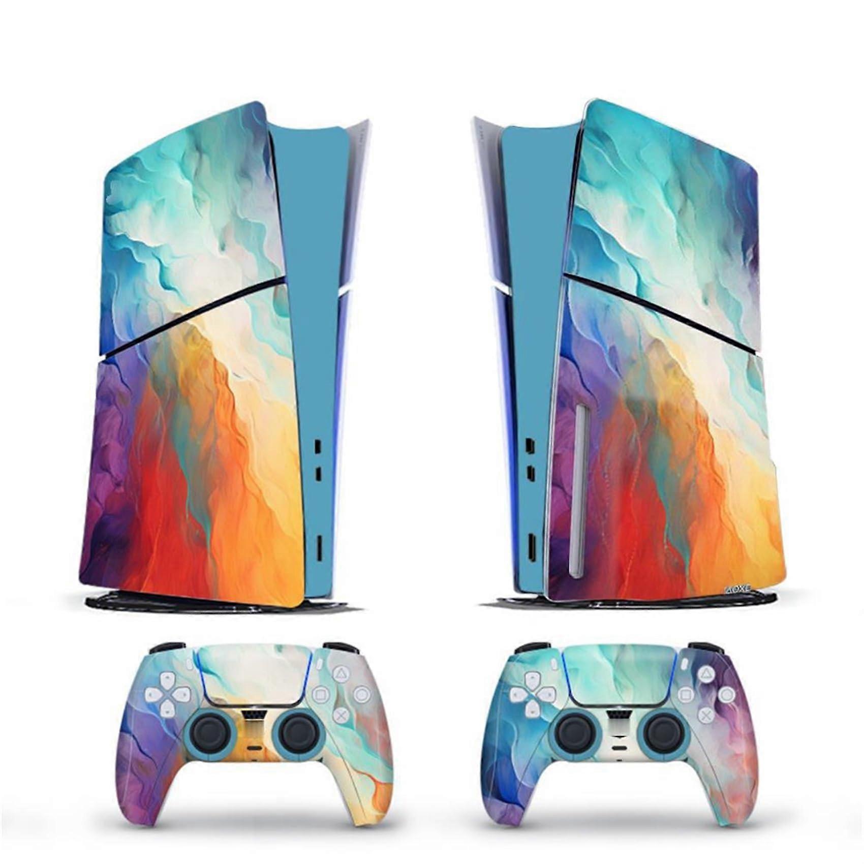 Bubble  For PS5 Slim Skin Disc Edition And Digital Edition Vinyl Covers Controller And Console Scratch Resistant