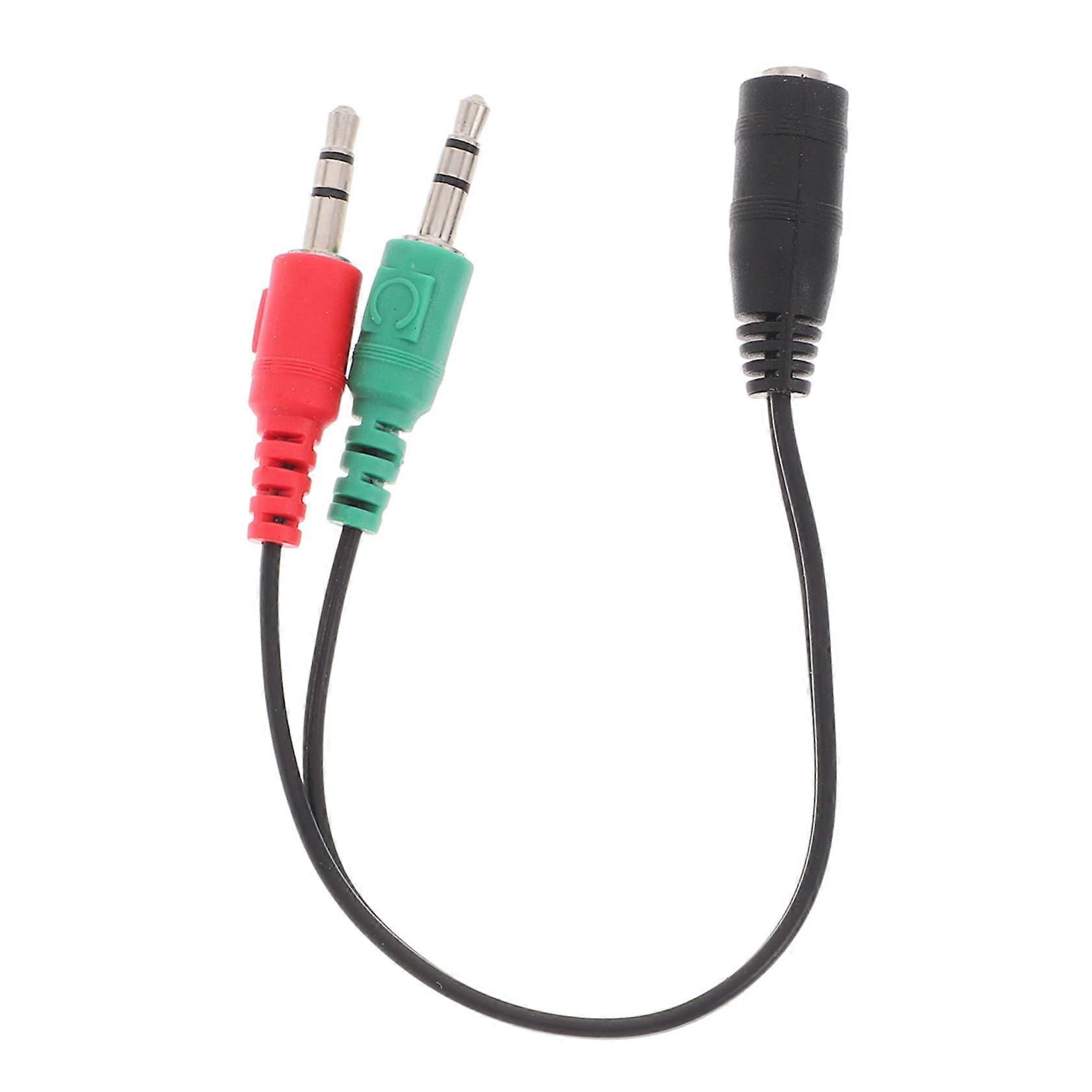Splitter Audio Cable for Dual Adapter, Headphone Extension Cable, Wired Headphone Jack Adapter, Mic