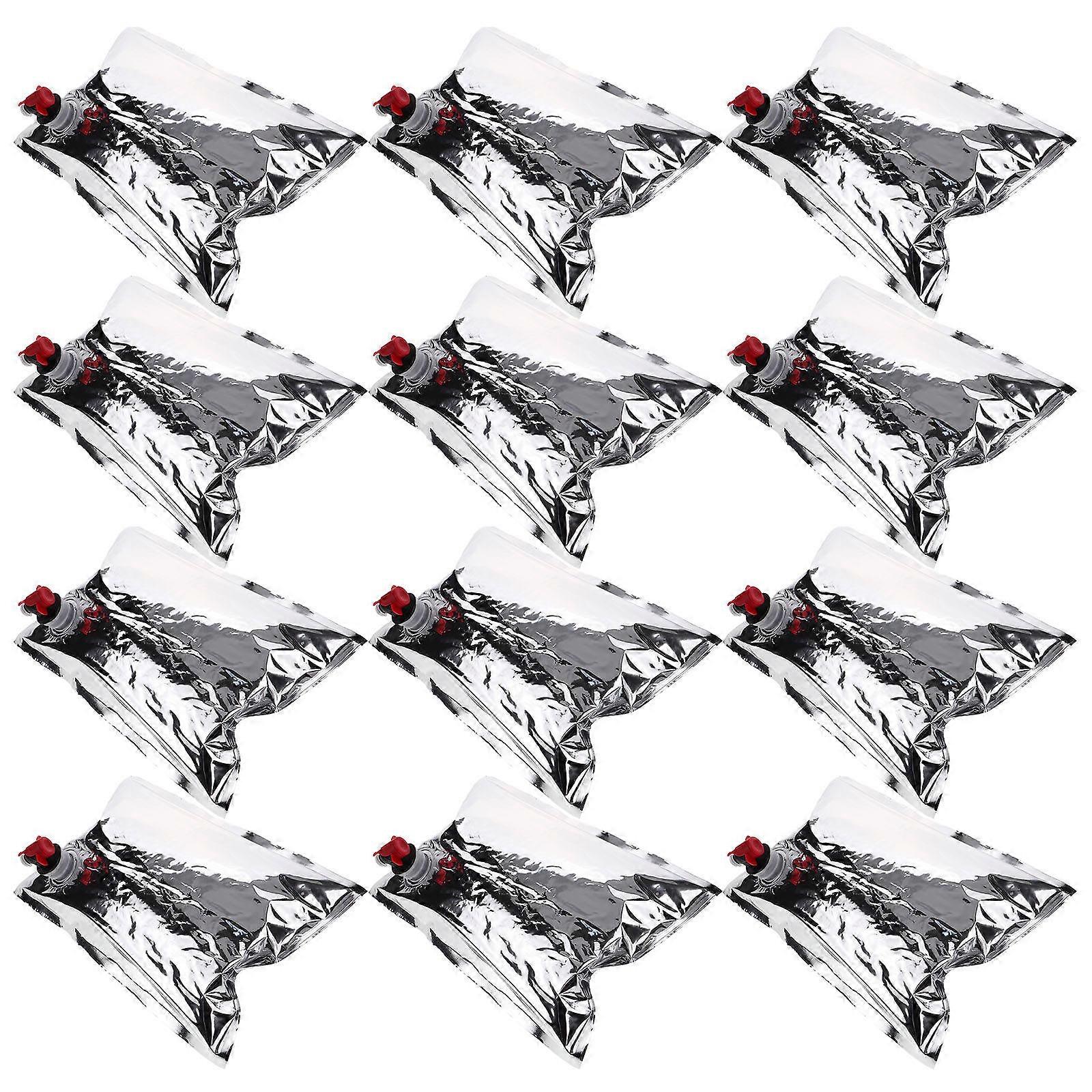 Liquid Packaging Wine Dispenser Bag for Storage 12Pcs with Spout