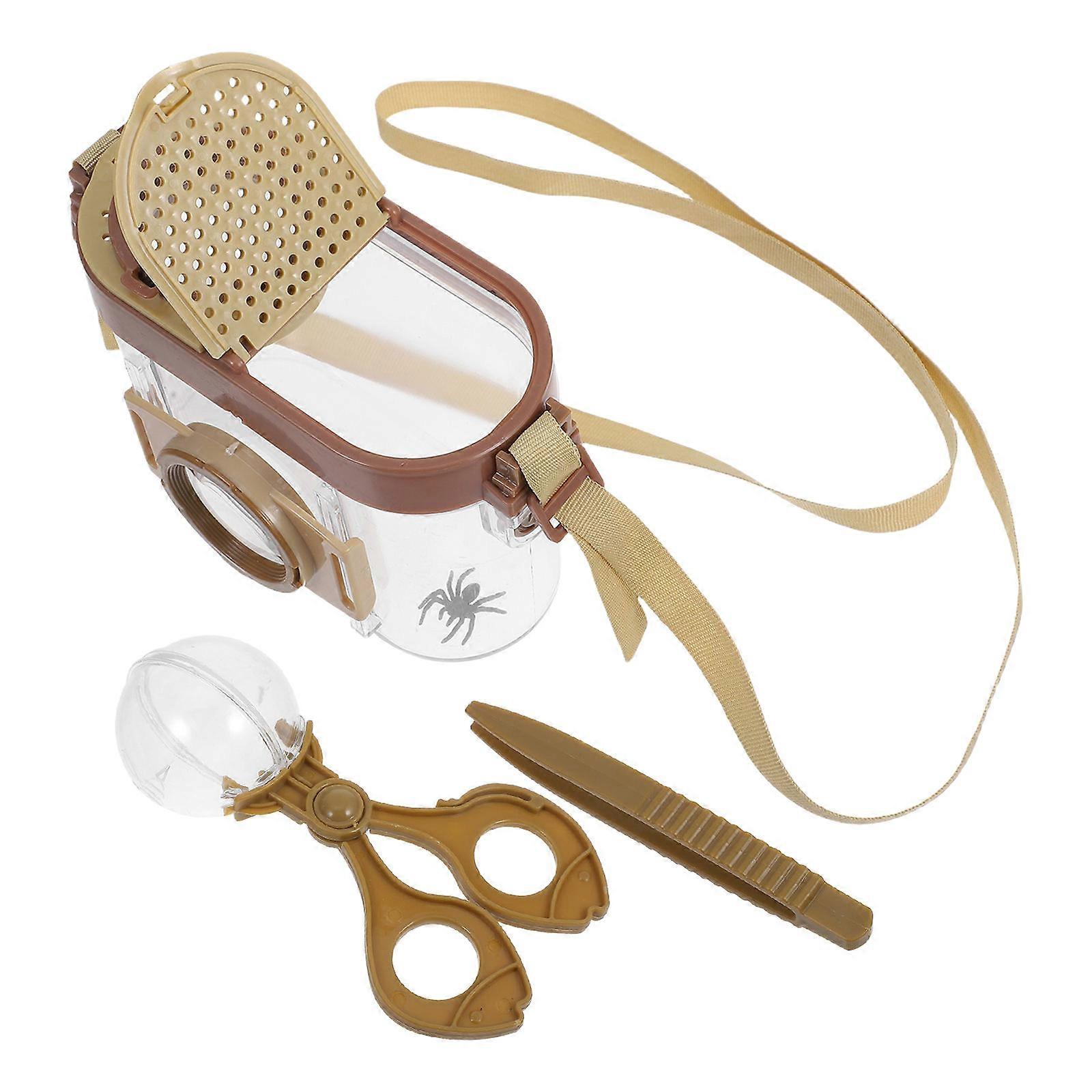 Bug Container Kit for Kids with Outdoor Nature Observation Tools and Magnifying Glass