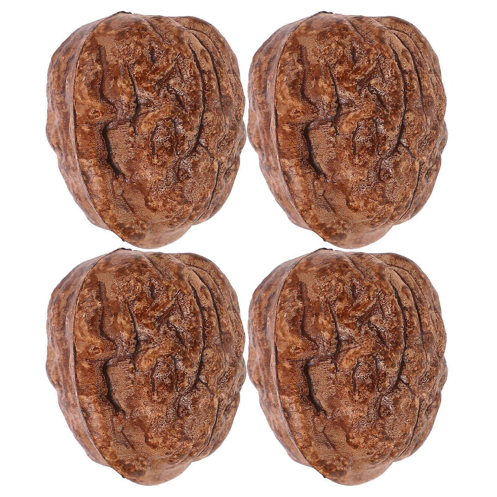 Artificial Walnuts Walnut Decoration for Decoration with 20Pcs Brown Items