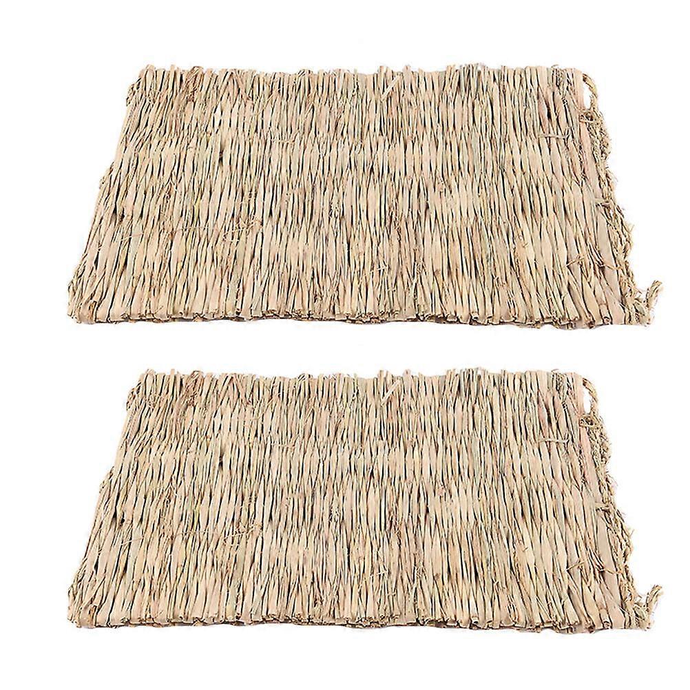 Nesting Box Pads Small Pet Bed Indoor Pet Environment Beige 39x27cm 2Pcs