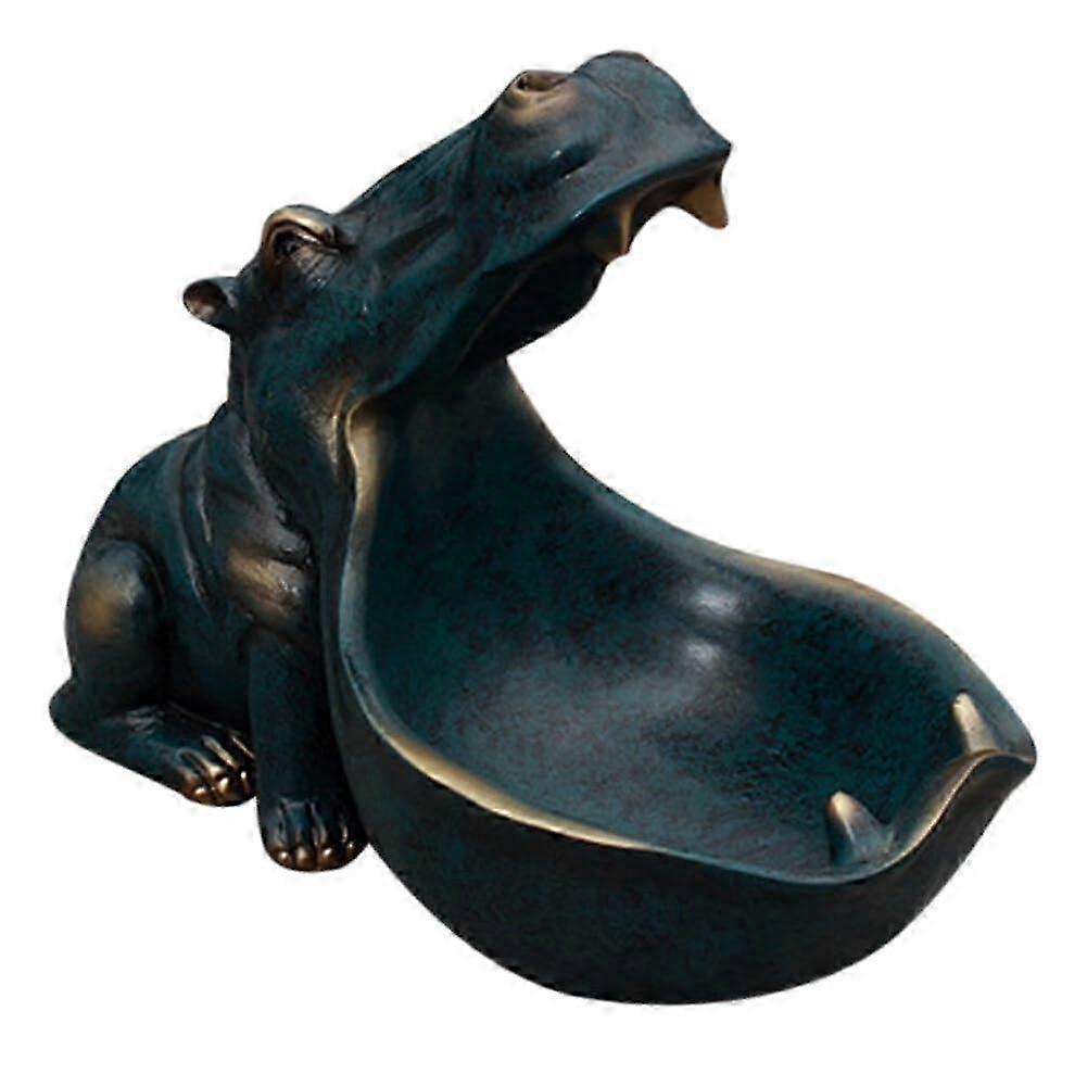 2026 Decorative Hippo Key Bowl for Entryway Table Large Size
