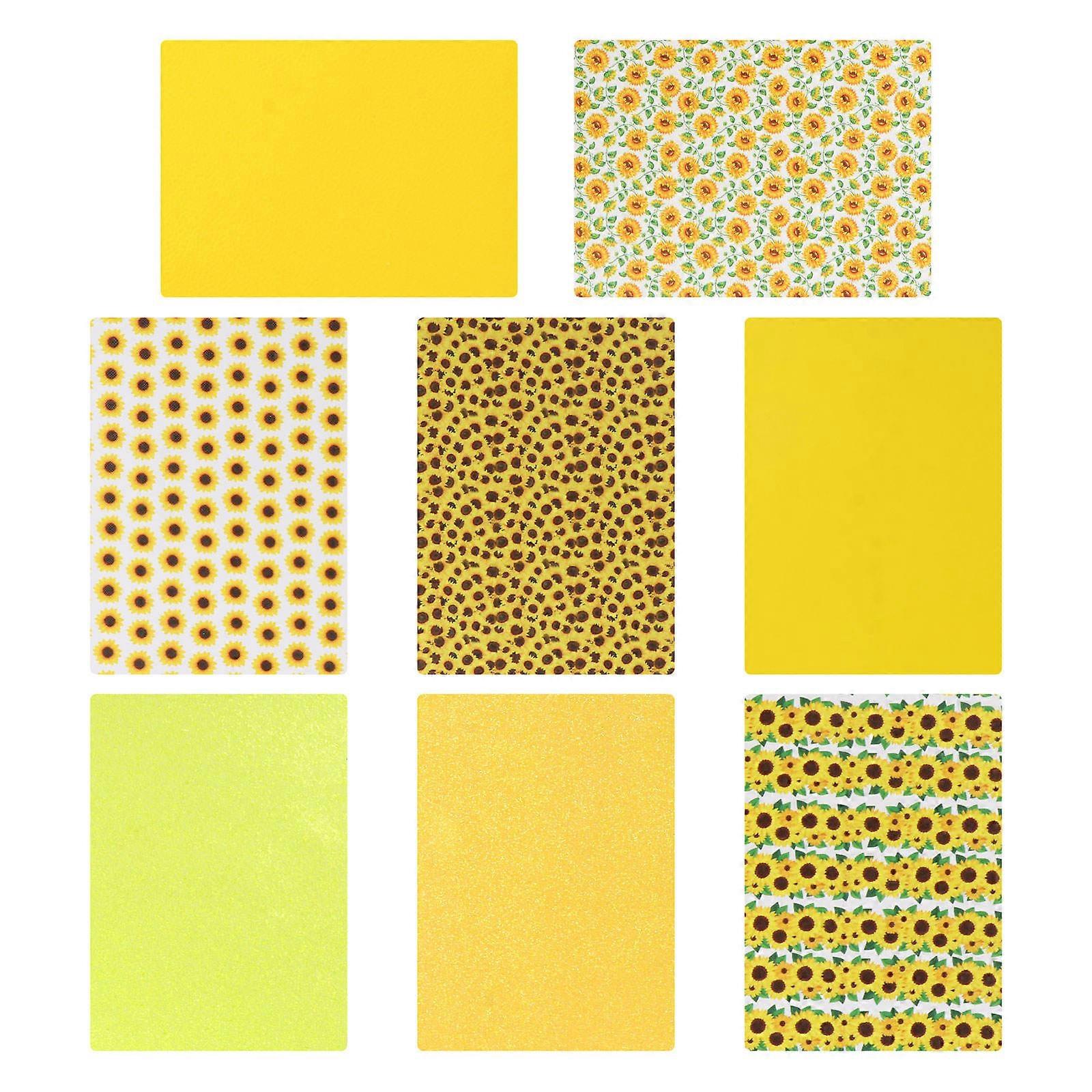 DIY Yellow Bowknot Earring Sheet for Craft Making 8 Sheets