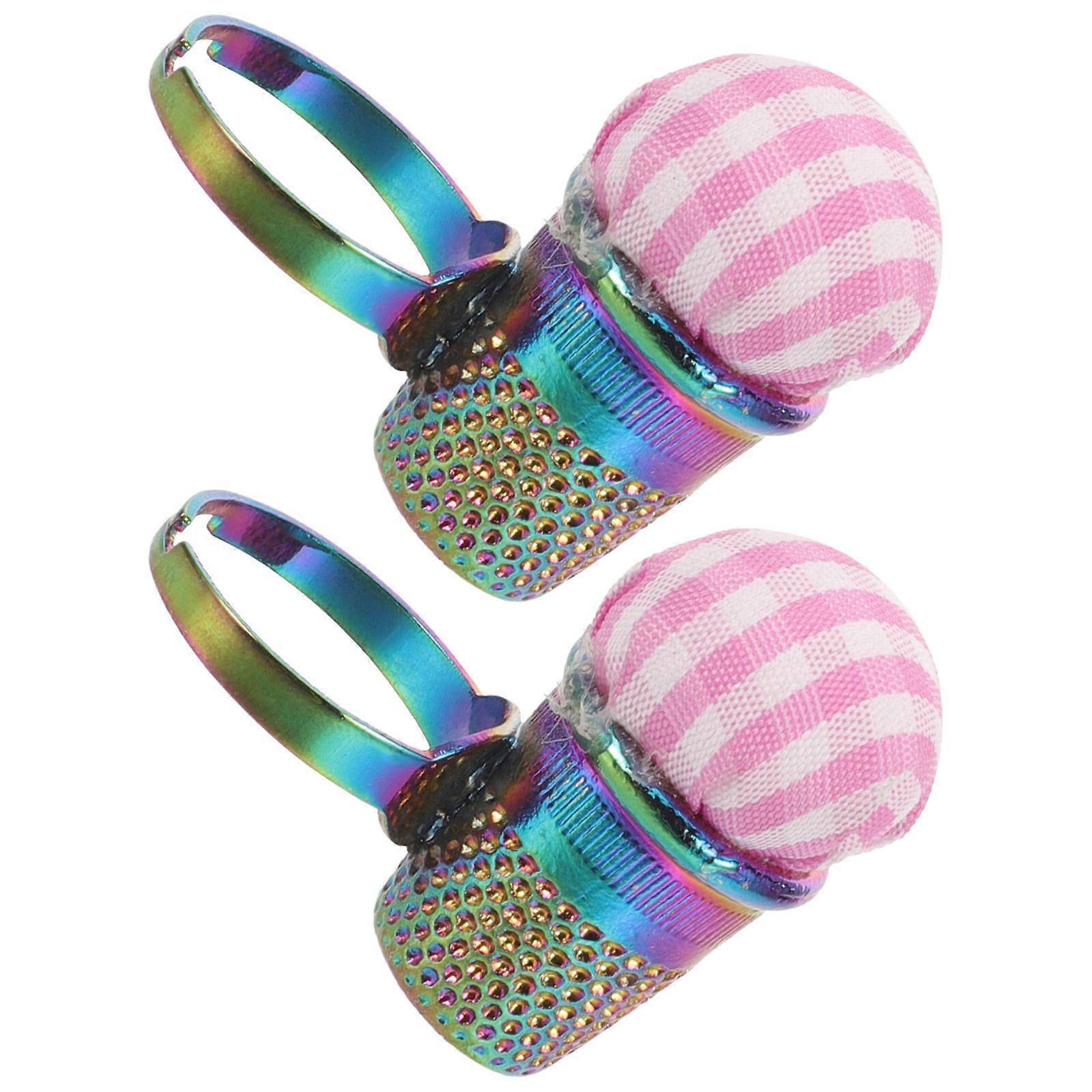 Assorted Color Reusable Pin Cushions for Daily Use Sewing 2Pcs