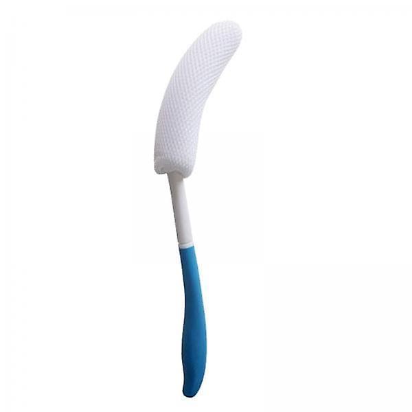 2X Back Lotion Applicator for Elderly Long Handle Bath Brush with Soft Sponge and AntiSlip Grip