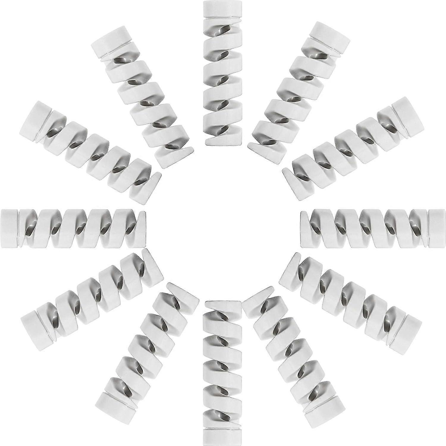 24pcs Cable Protector, Silicone Flexible Cable Protector, Spiral USB Mouse Cable Protector for Headp p