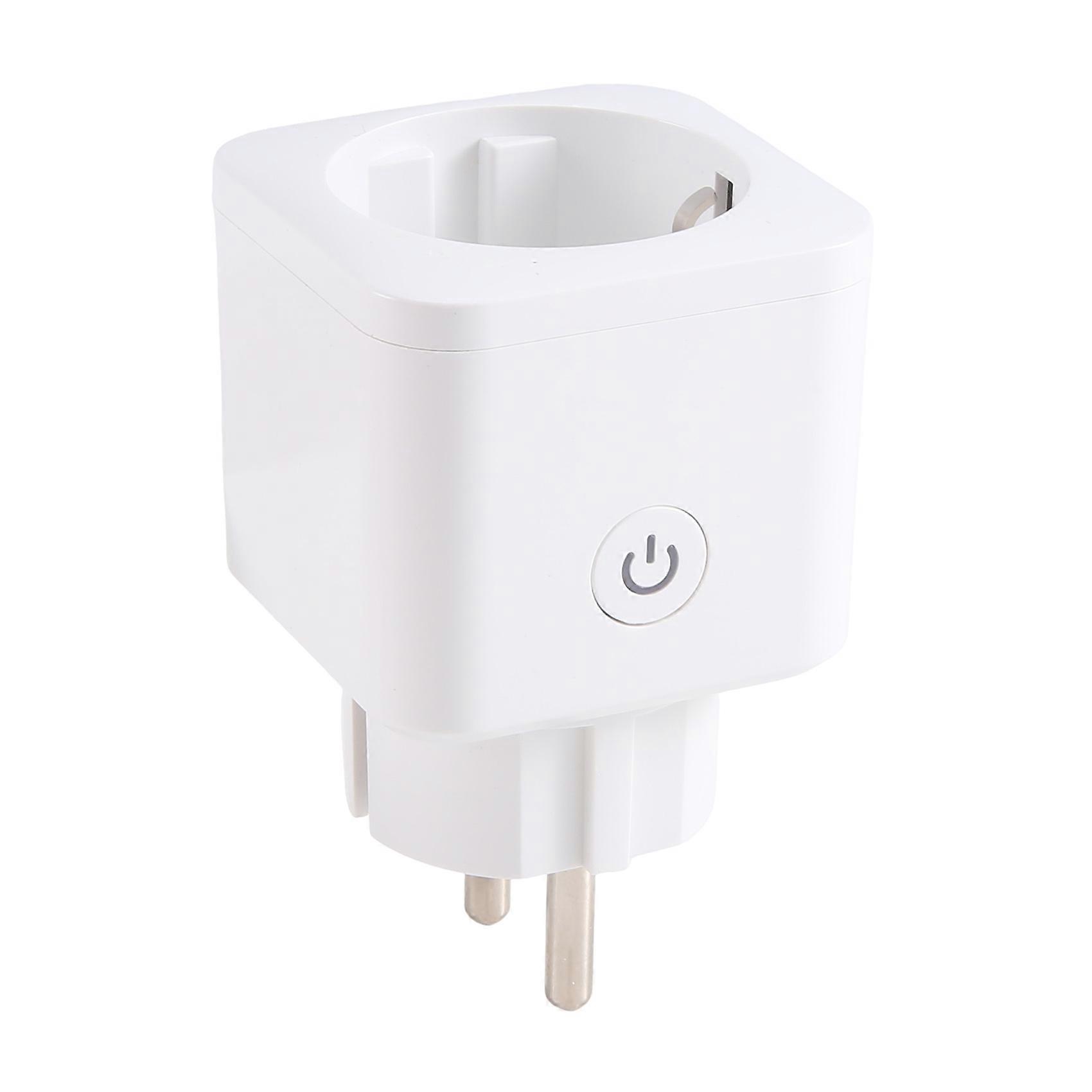 EU Plug 16A with Power Count Graffiti Wifi Smart Socket U Plug Mobile App Remote Control Timer Switch On/Off Switch