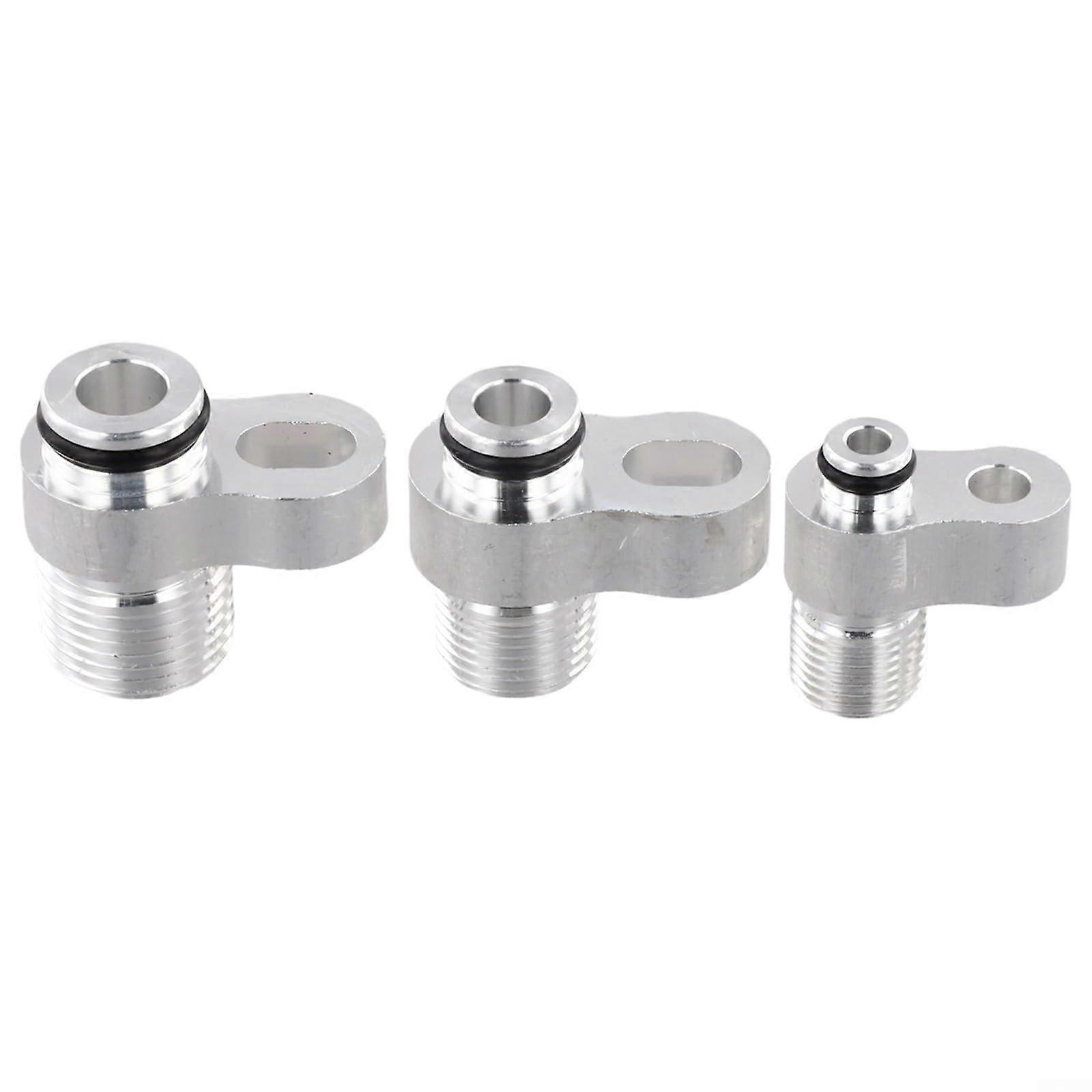 Car AC Fitting Adapter for R134A Systems with Multiple Hose Sizes, Universal Vehicle Compatibility