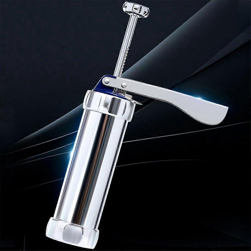 Aluminum Alloy Cookie Press Biscuit Maker Set with 20 Pattern Discs and Cleaning Brush for Baking