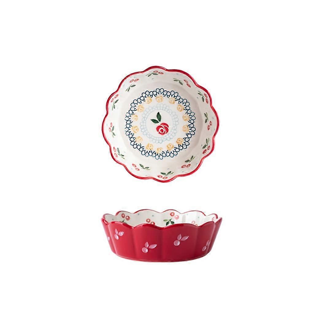 Ceramic Salad Bowl Microwave Safe Small Fruit Serving Bowl Dishwasher Friendly Kitchen Decor