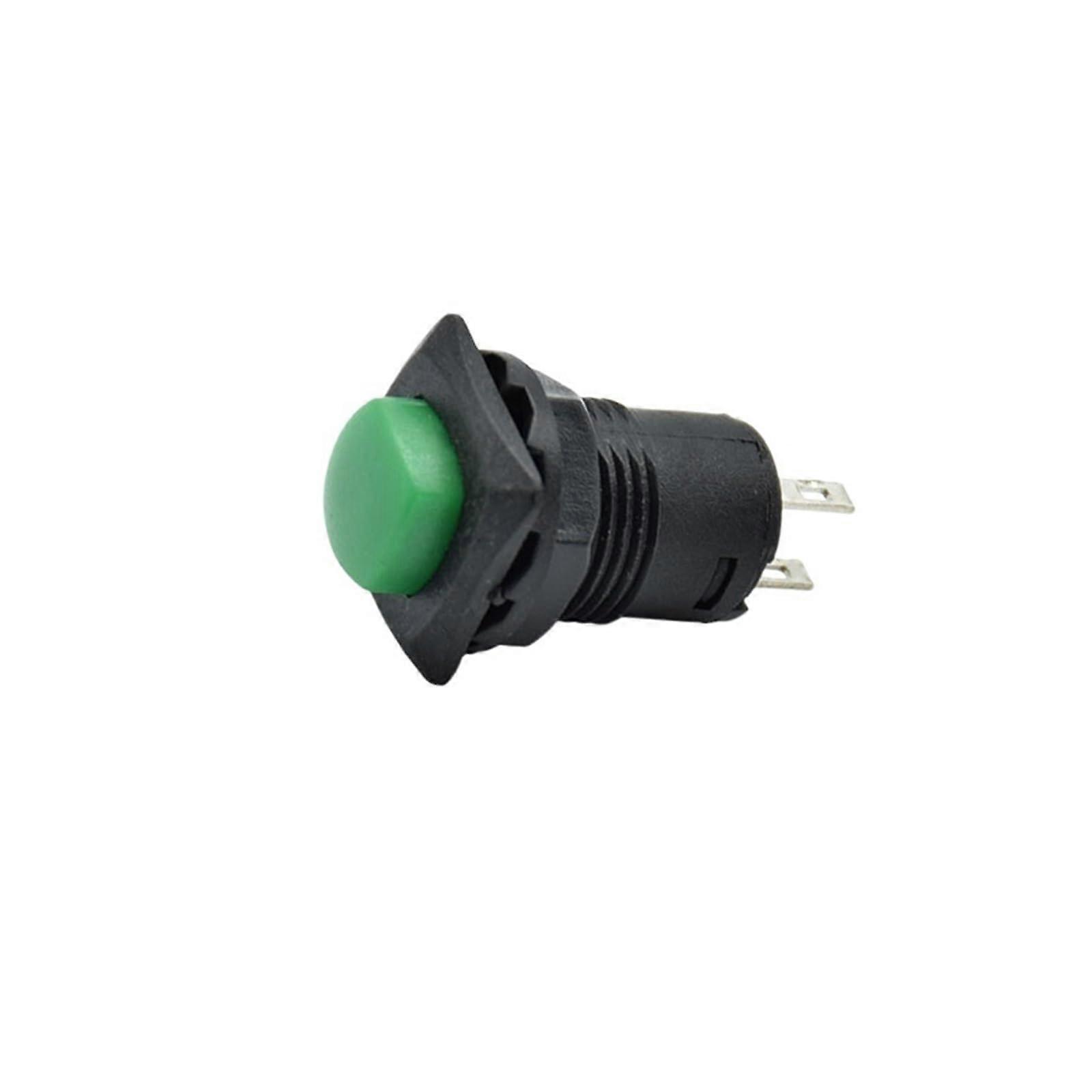 2PCS 12mm Green Square Push Button SelfLocking Switch Momentary Reset 3A 125V