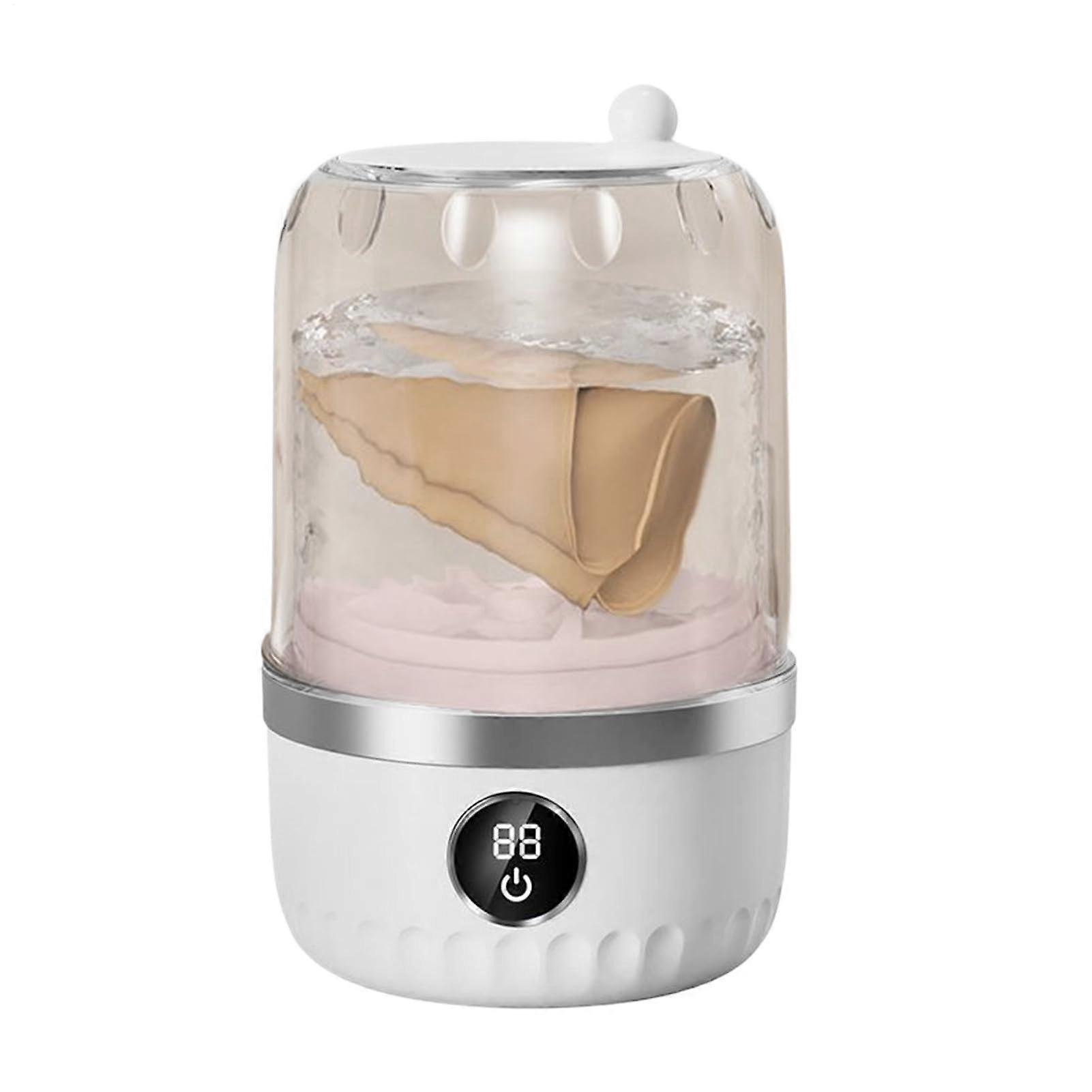 Portable Mini Washing Machine USB Powered Compact Travel Washer with Spin Dryer for Dorm Camping