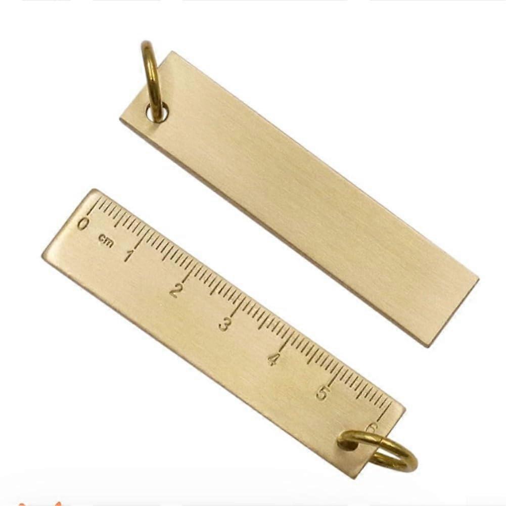 Mini Brass and Copper Ruler 65mm for Crafts DIY Projects with Accurate Precision Measuring