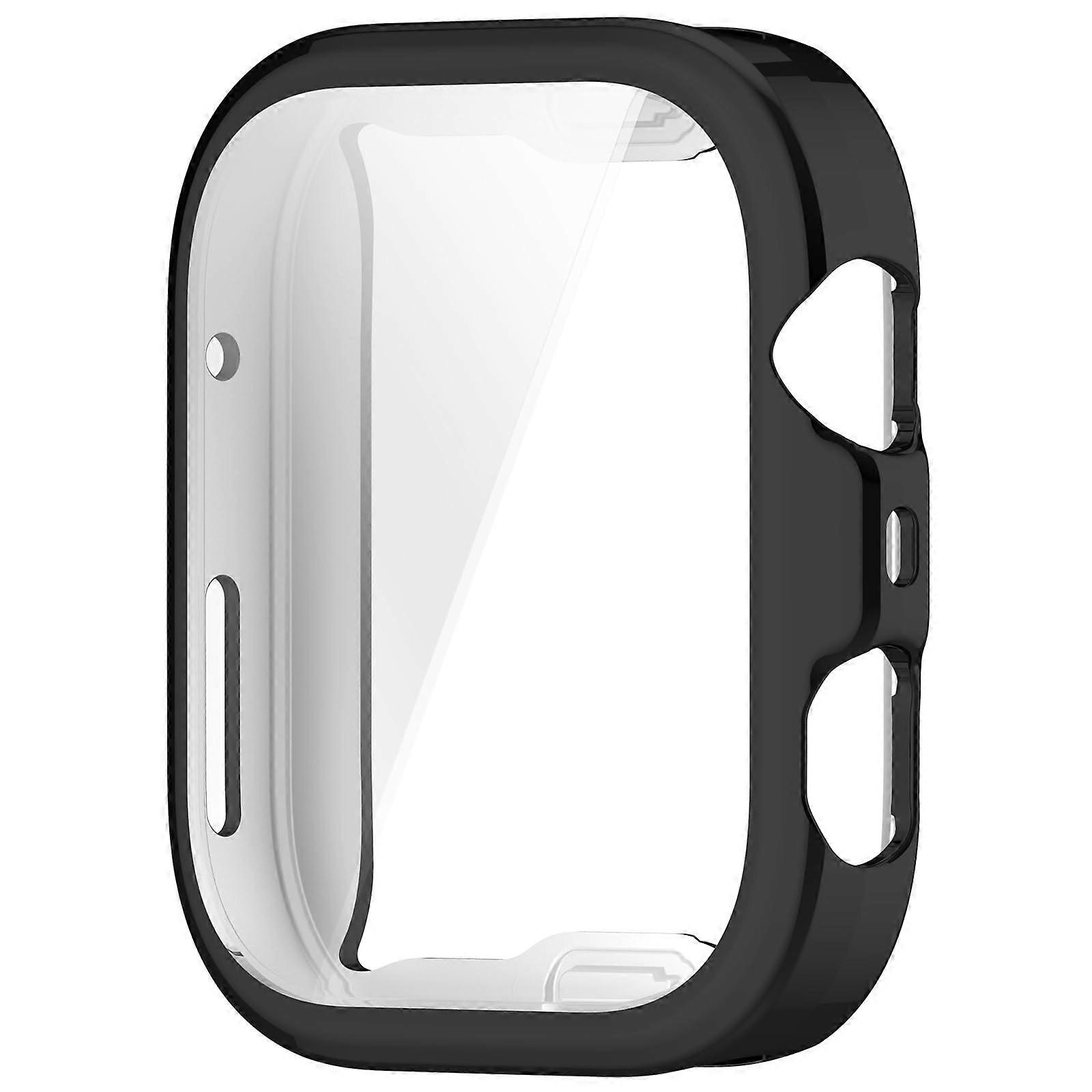 Smartwatch Case for Watch Fit 4 Shockproof Scratchproof Full Coverage Protective Shell Black