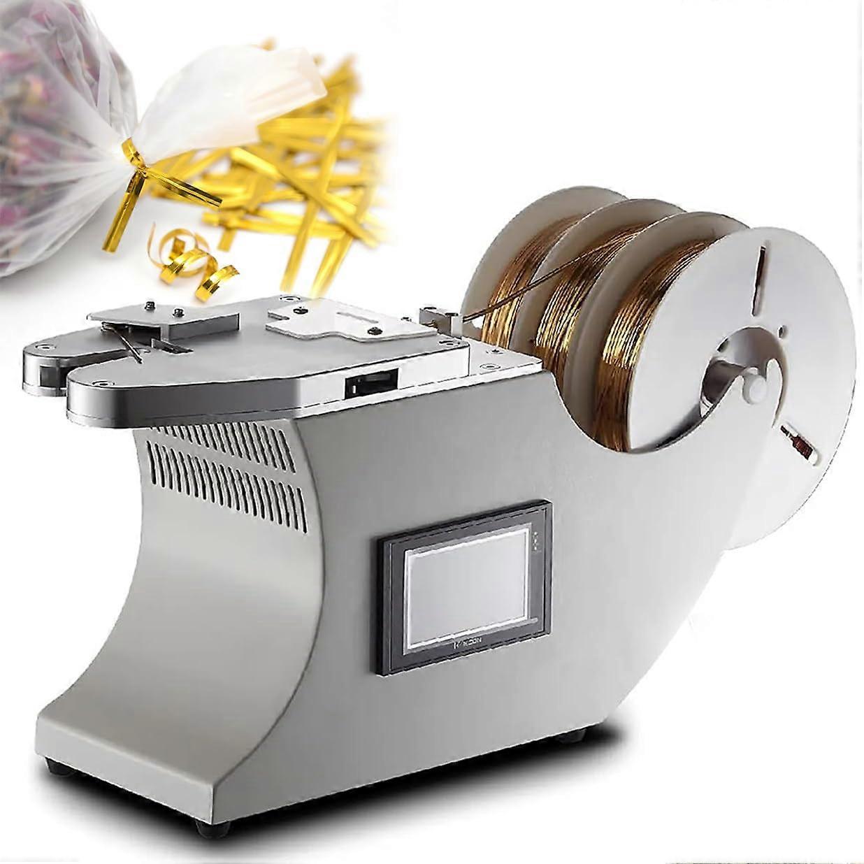 Automatic Twist Tie Machine for Bakery, Candy and Bread Bags, Electric Bag Tying Machine