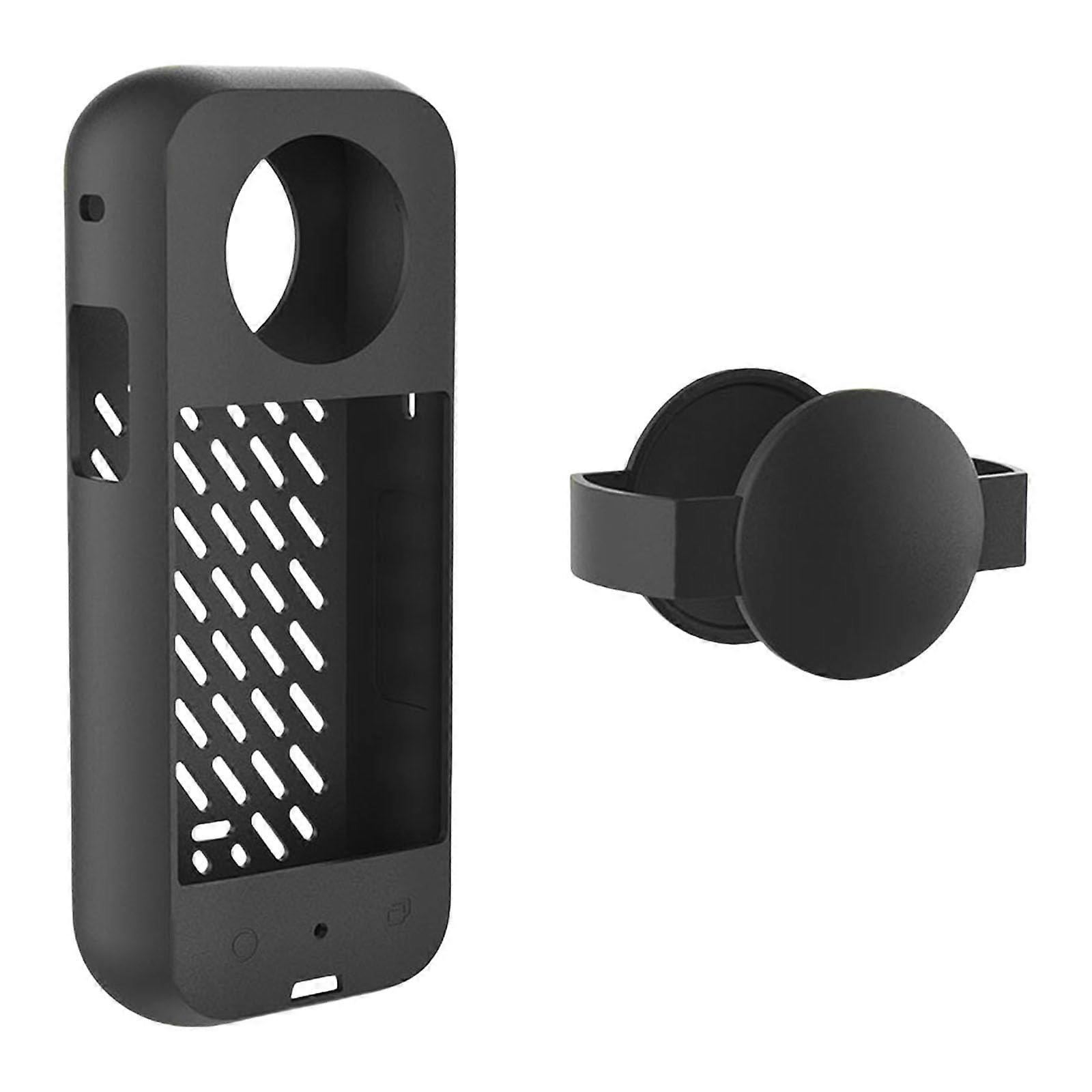 Silicone Camera Case with Lens Cap Anti Drop Protective Cover for Sports Camera Full Coverage