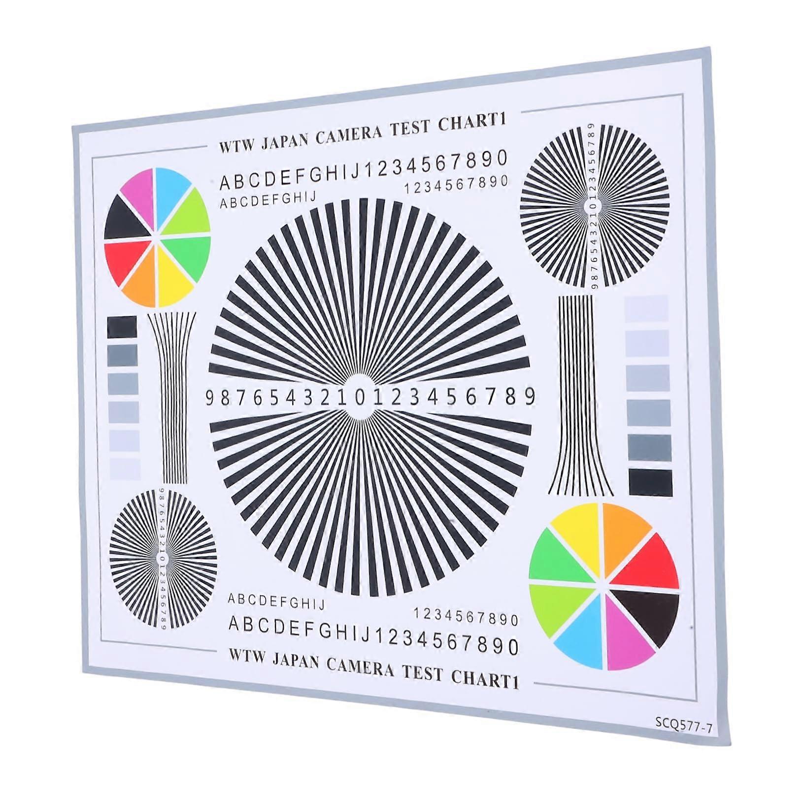 CCTV Camera Lens Calibration Kit with Focus Test Chart for Accurate Alignment and Color Calibration