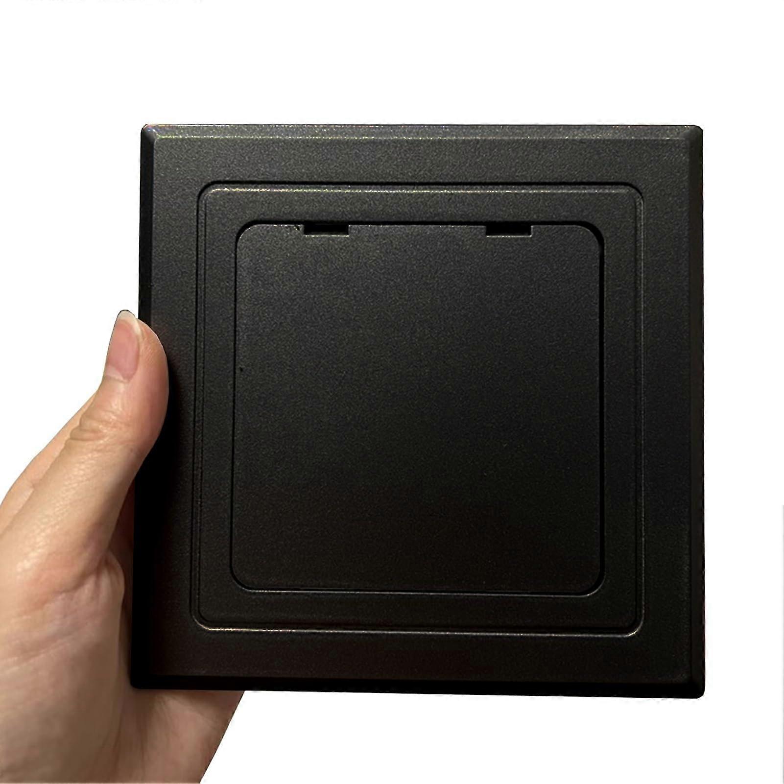 Black SelfAdhesive Access Panel 325x325mm, Paintable ABS Wall Cable Cover Conceals Openings