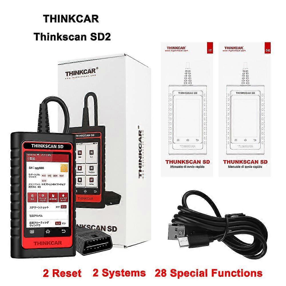 For Thinkcar Thinkscan Sd2 Obd2 Car Automotive Scanner Abs Srs Professional Diagnostic Tools All System Free Update Code Reader