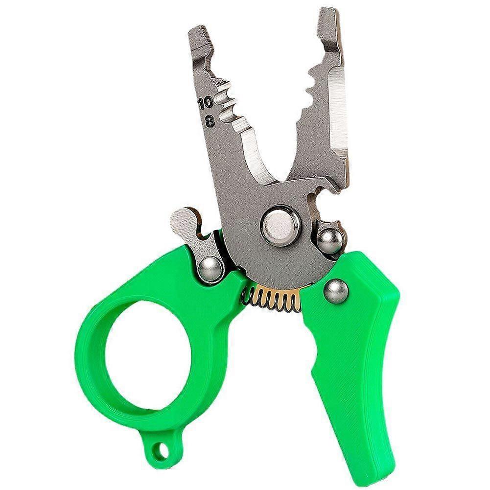 Mini Multi-Tool Wire Stripper,Adjustable Wiring Tools and Function Hand Tool for Strip, Split, Trim, and Crimp