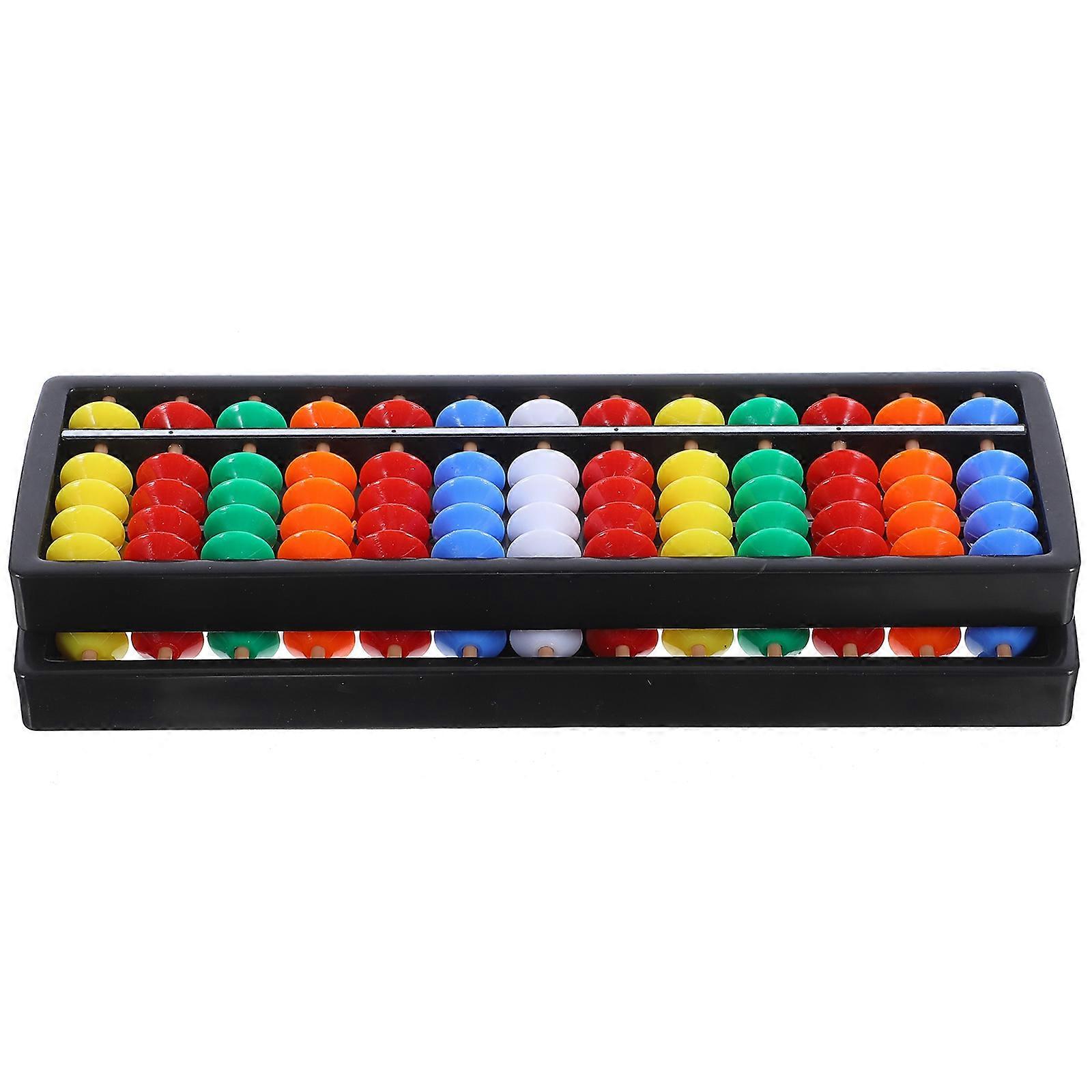 Educational Chinese Abacus Plastic for Counting 6Pcs Practical Math Tool