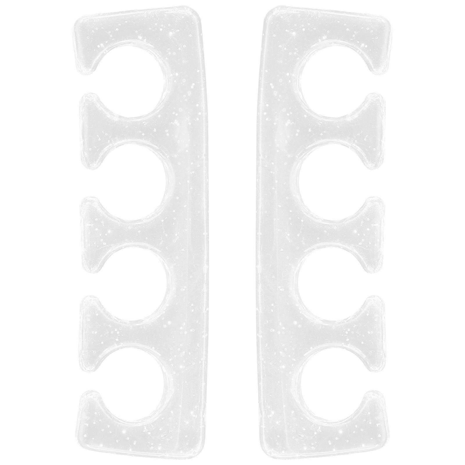 Toe Separators Nail Art Toe Separators for Pedicure Silicone 2Pcs