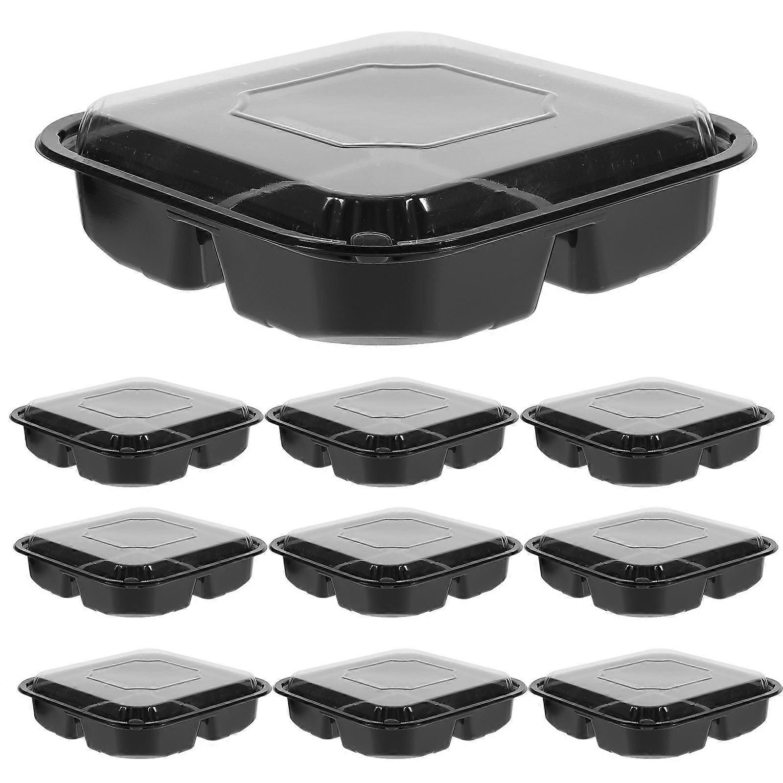 Fruit Cutting Box 10Pcs Disposable Clear Packing Case for Storage