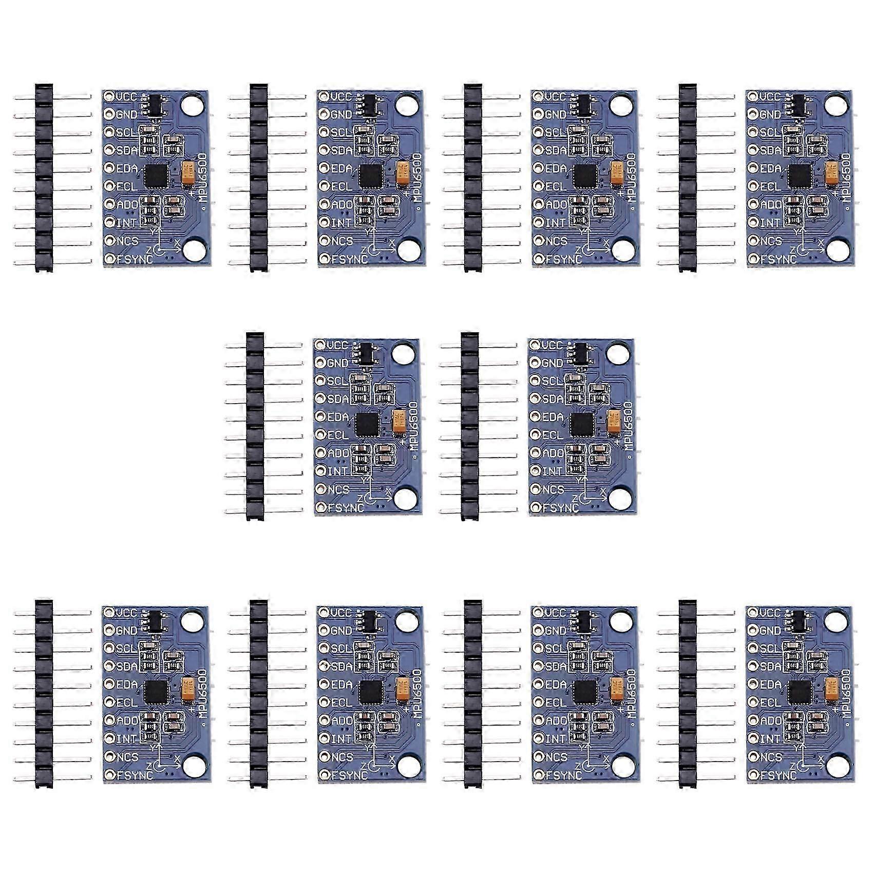 10Pcs MPU6500 Gyroscope Accelerometer Sensor Module 6-Axis GY-6500 Sensor Module IIC Communication Protocol