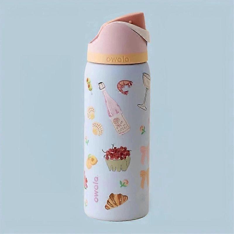 Owala X Urban Outfitters 24/32oz Freesip Picnic Prep Macaroon Blue Water Bottle G