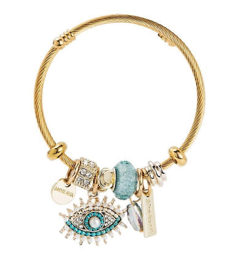 (light Blue)devil's Eye Crystal Bracelet