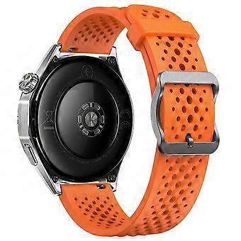 18 mm holle siliconen horlogeband, compatibel met Huawei Watch GT 6 41 mm / GT 5 41 mm / GT 4 41 mm. Ademende horlogeband.