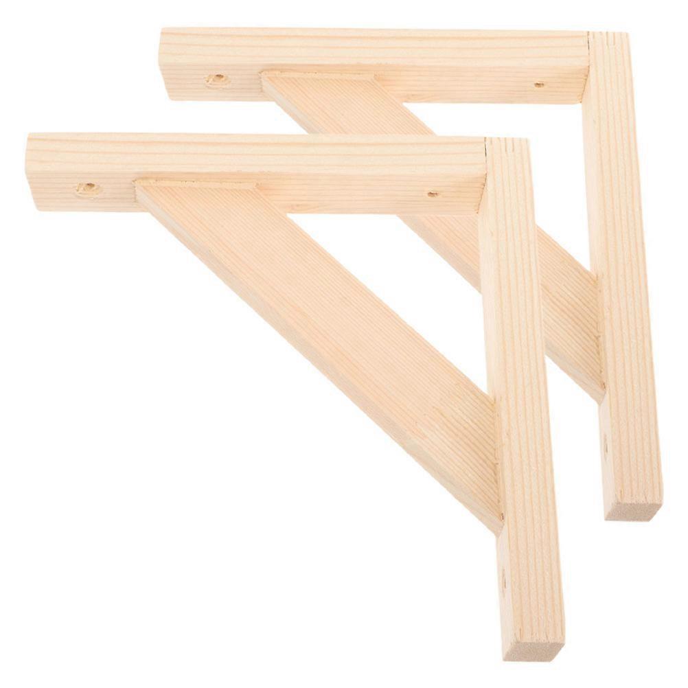 Wood Floating Bracket 6 Pcs Sturdy Support Bracket For Wall Mounted Bookshelf Simple Design High Hardness Functionality