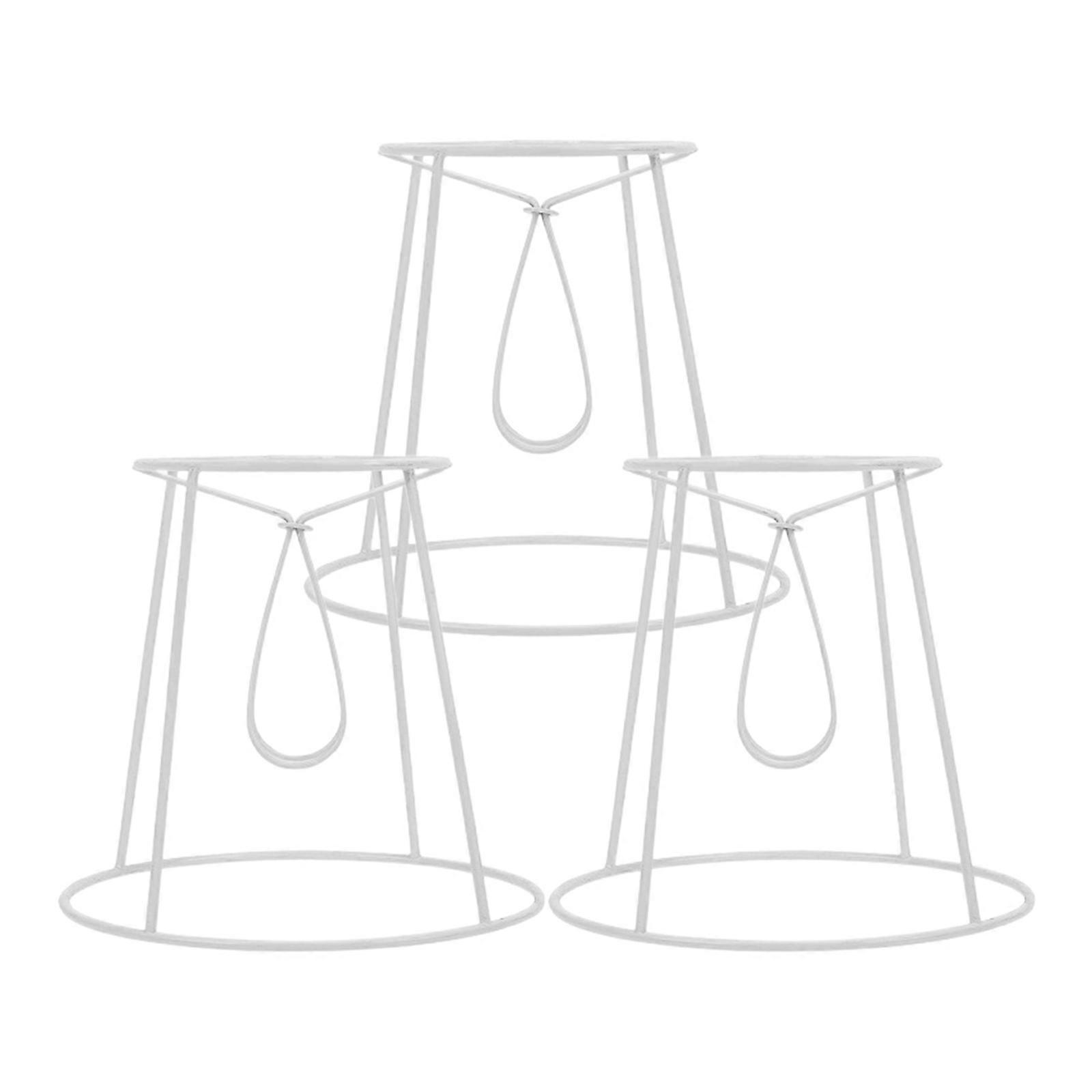 3pcs Simple Table Light Shade Frames Creative Desk Lampshade Frames DIY Lampshade Frames