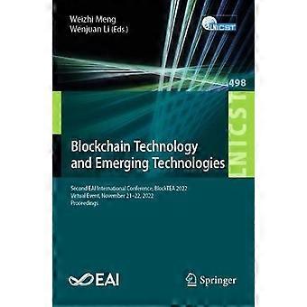 Blockchain Technology And Emerging Technologies Second Eai International Confere - Springer Nature B.V - Paperback - en Book