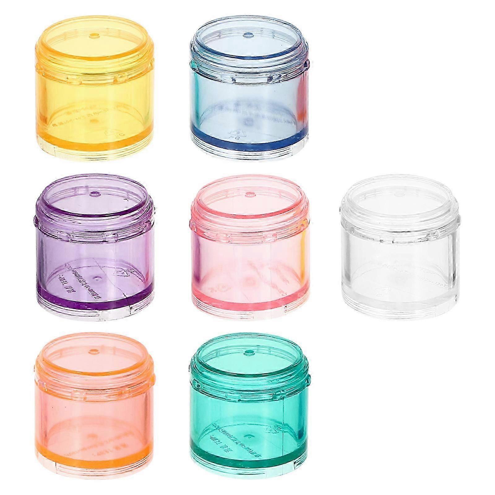 Portable Weekly Pills Box Stackable Organizer with Multi-Grid Container