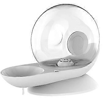 Cat Dog Water Fountain Snail Shaped Automatic Drinker compatible with Cats Pets Water Dispenser Filter Large Drinking Bowl Grey