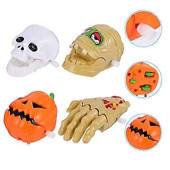 8pcs Halloween Wind Up Toy Pop-Up Toy Ghost Hand Clockwork Toy (Assorted Color)
