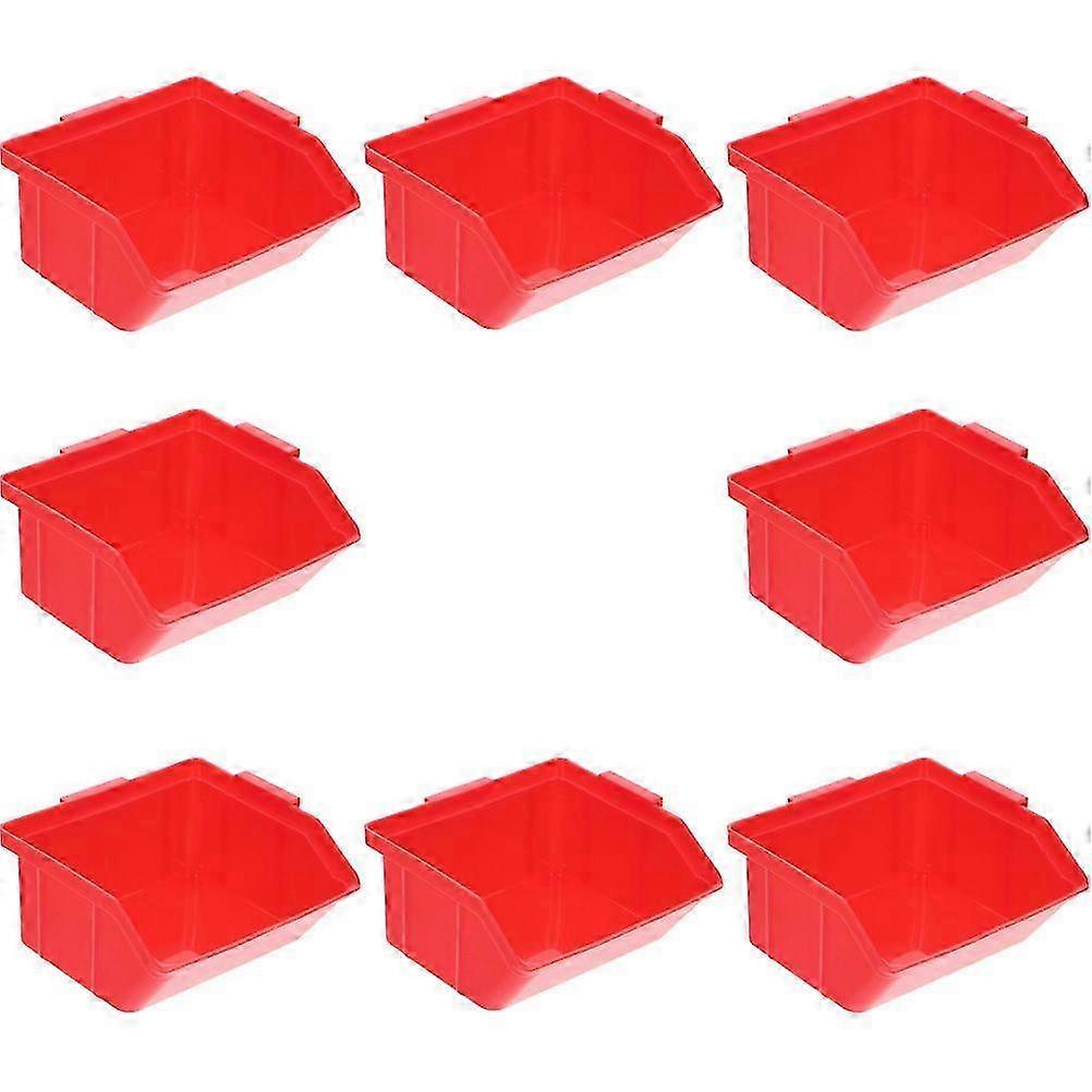 8pcs Warehouse Storage Bins Stackable Storage Bins Warehouse Parts Storage Boxes