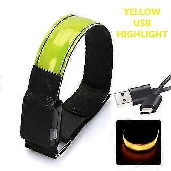 Outdoor Led Night Run Light Luminous Flashing Usb Safety Reflective Warning Light,xx