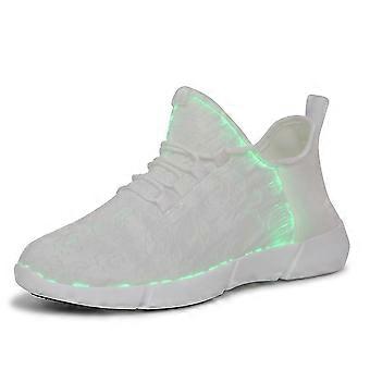 Led Shoes Fiber Optic Light Up Sneakers  Rechargeable Luminous Sneakers for Girls Boys Men Women For Party 26-27