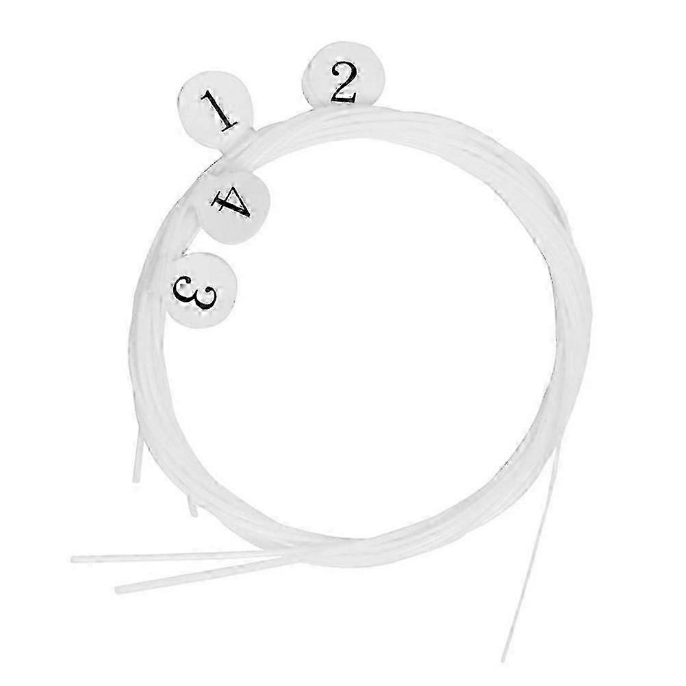 Ukulele String Replacement 4Pcs Nylon Transparent Strings compatible with Ukulele