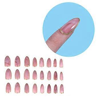 Pointed False Nail Full for Nail Use 24Pcs Set